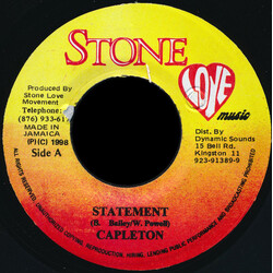 Capleton Statement USED VINYL 7INCH 45 RPM