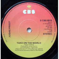 Judas Priest Take On The World Vinyl 7" USED