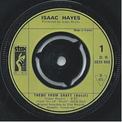 Isaac Hayes Theme From Shaft Vinyl 7" USED