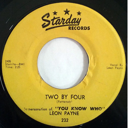 Leon Payne Two By Four / You Can't Lean On Me Vinyl 7" USED