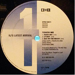 R.J.'s Latest Arrival Touch Me Vinyl 12" USED