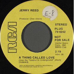 Jerry Reed A Thing Called Love Vinyl 7" USED
