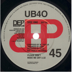 UB40 Please Don't Make Me Cry Vinyl 7" USED