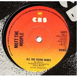 Mott The Hoople All The Young Dudes Vinyl 7" USED