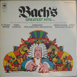 Johann Sebastian Bach / E. Power Biggs / Pablo Casals / Walter Carlos / Eugene Ormandy Bach's Greatest Hits Vol. 1 Vinyl LP USED