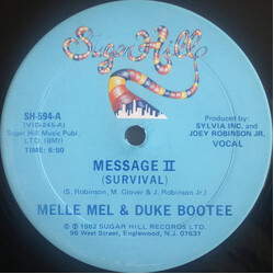 Melle Mel / Duke Bootee Message II (Survival) Vinyl 12" USED
