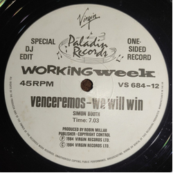 Working Week Venceremos - We Will Win (Special DJ Edit) Vinyl 12" USED