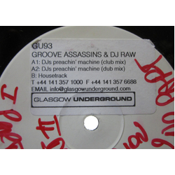 Groove Assassins & DJ Raw DJ's Preachin' Machine USED VINYL 12INCH WHITE LABEL