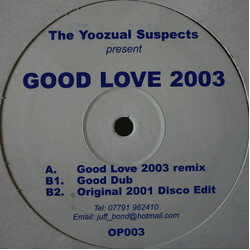 The Yoozual Suspects  Good Love 2003 Vinyl 12" USED