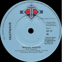 Heatwave Boogie Nights Vinyl 7" USED