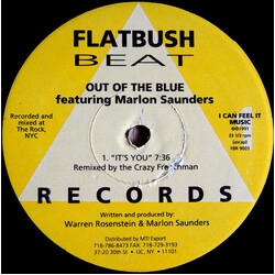Out Of The Blue / Marlon Saunders It's You / Wishing On A Star Vinyl 12" USED