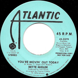 Bette Midler You're Movin' Out Today Vinyl 7" USED