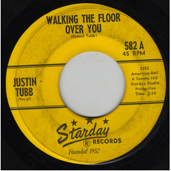 Justin Tubb Walking The Floor Over You Vinyl 7" USED