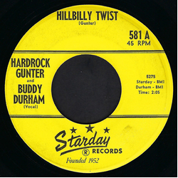 Hardrock Gunter / Buddy Durham Hillbilly Twist / As Long As You're Happy Vinyl 7" USED