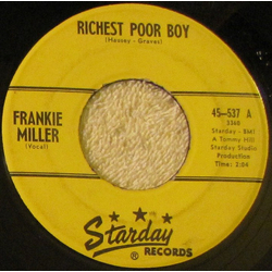 Frankie Miller (2) Richest Poor Boy / I'll Write To You Vinyl 7" USED