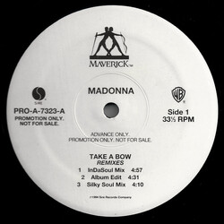 Madonna Take A Bow (Remixes) Vinyl 12" USED