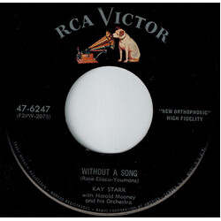 Kay Starr Without A Song / Home Sweet Home On The Range USED VINYL 7INCH SINGLE 45 RPM