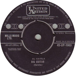 Al Caiola Big Guitar USED VINYL 7INCH 45 RPM SINGLE