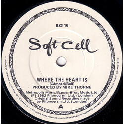 Soft Cell Where The Heart Is Vinyl 7" USED