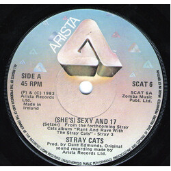 Stray Cats (She's) Sexy And 17 Vinyl 7" USED