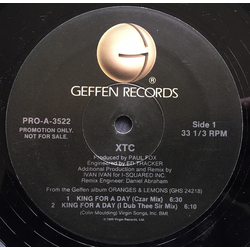 XTC King For A Day Vinyl 12" USED