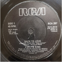 Evelyn King Back To Love Vinyl 7" USED
