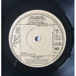 Andy Gibb / Olivia Newton-John I Can't Help It Vinyl 7" USED