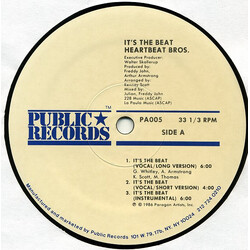 The Heartbeat Brothers It's The Beat / The Shake Vinyl 12" USED