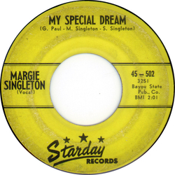Margie Singleton My Special Dream Vinyl 7" USED