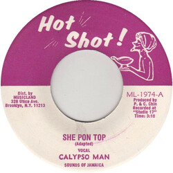 Calypso Man She Pon Top Vinyl 7" USED