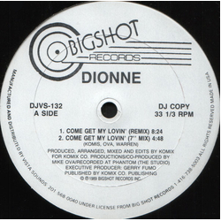 Dionne Come Get My Lovin' (Remix) Vinyl 12" USED