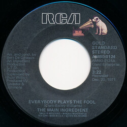 The Main Ingredient Everybody Plays The Fool USED VINYL 7INCH 45 RPM SINGLE REISSUE STYRENE STEREO
