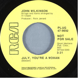 John Wilkinson July, You're A Woman Vinyl 7" USED