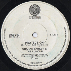 Graham Parker And The Rumour Protection Vinyl 7" USED