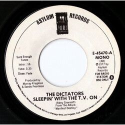 The Dictators Sleepin' With The T.V. On / Science Gone Too Far! Vinyl 7" USED