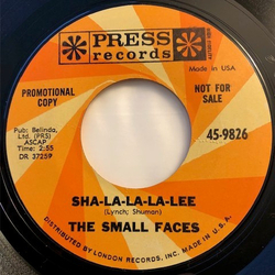 Small Faces Sha-La-La-La-Lee Vinyl 7" USED
