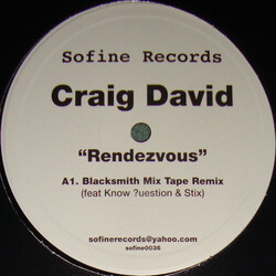 Craig David Rendezvous Vinyl 12" USED