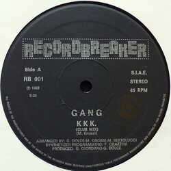 G.A.N.G. KKK. Vinyl 12" USED
