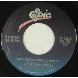 Luther Vandross Bad Boy/Having A Party / Once You Know How Vinyl 7" USED