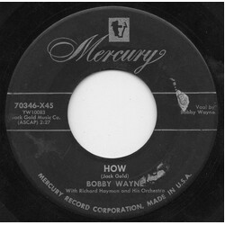 Bobby Wayne (3) How Vinyl 7" USED