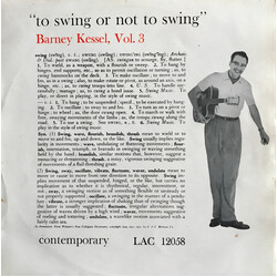 Barney Kessel Vol. 3, To Swing Or Not To Swing Vinyl LP USED