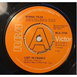 Bonnie Tyler Lost In France Vinyl 7" USED