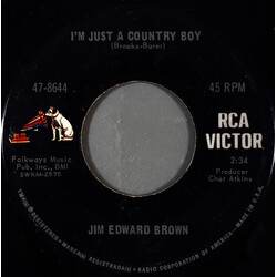 Jim Ed Brown I'm Just A Country Boy Vinyl 7" USED