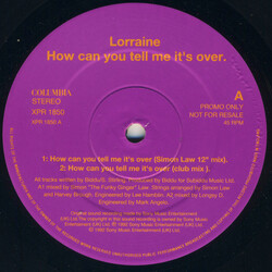 Lorraine Cato How Can You Tell Me It's Over? Vinyl 12" USED