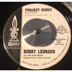 Bobby Leonard (3) Project Venus Vinyl 7" USED