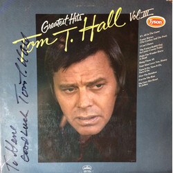 Tom T. Hall Greatest Hits Volume III Vinyl LP USED