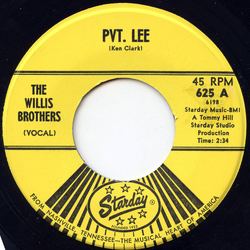 The Willis Brothers Pvt. Lee Vinyl 7" USED