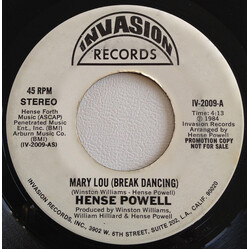 Hense Powell Mary Lou (Break Dancing) Vinyl 7" USED