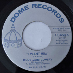 Jenny Montgomery / The Manchesters (5) / The Minstrel Vocal Background I Want Him / He Doesn't Even Know I'm Around Vinyl 7" USED