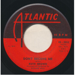 Ruth Brown Don't Deceive Me / I Burned Your Letter Vinyl 7" USED